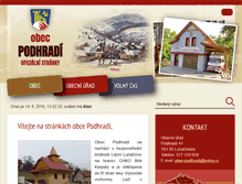 Tablet Screenshot of obec-podhradi.cz